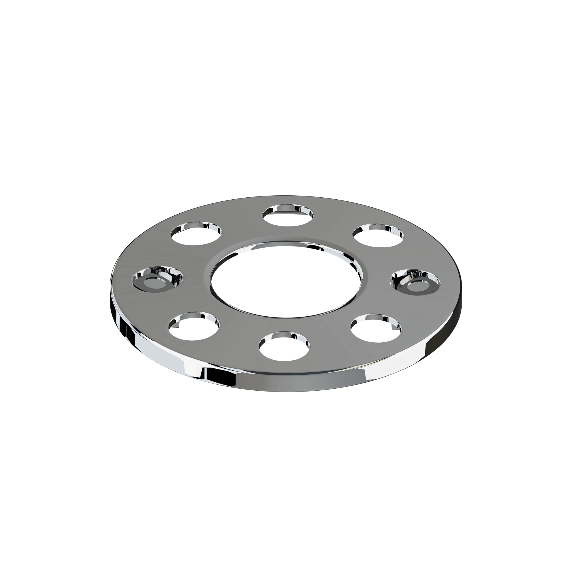 OPEN CENTER WHEEL TRIM 8 STUD STAINLESS STEEL