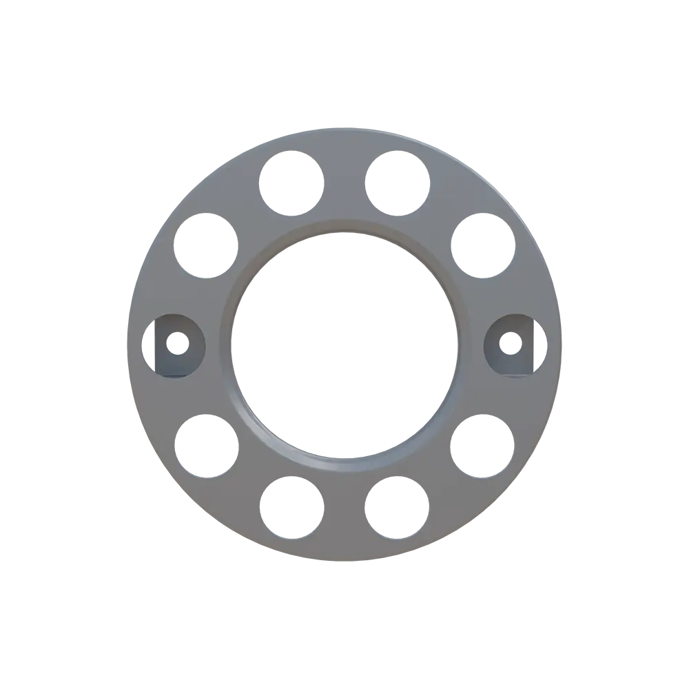 OPEN CENTER WHEEL TRIM 10 STUD SILVER
